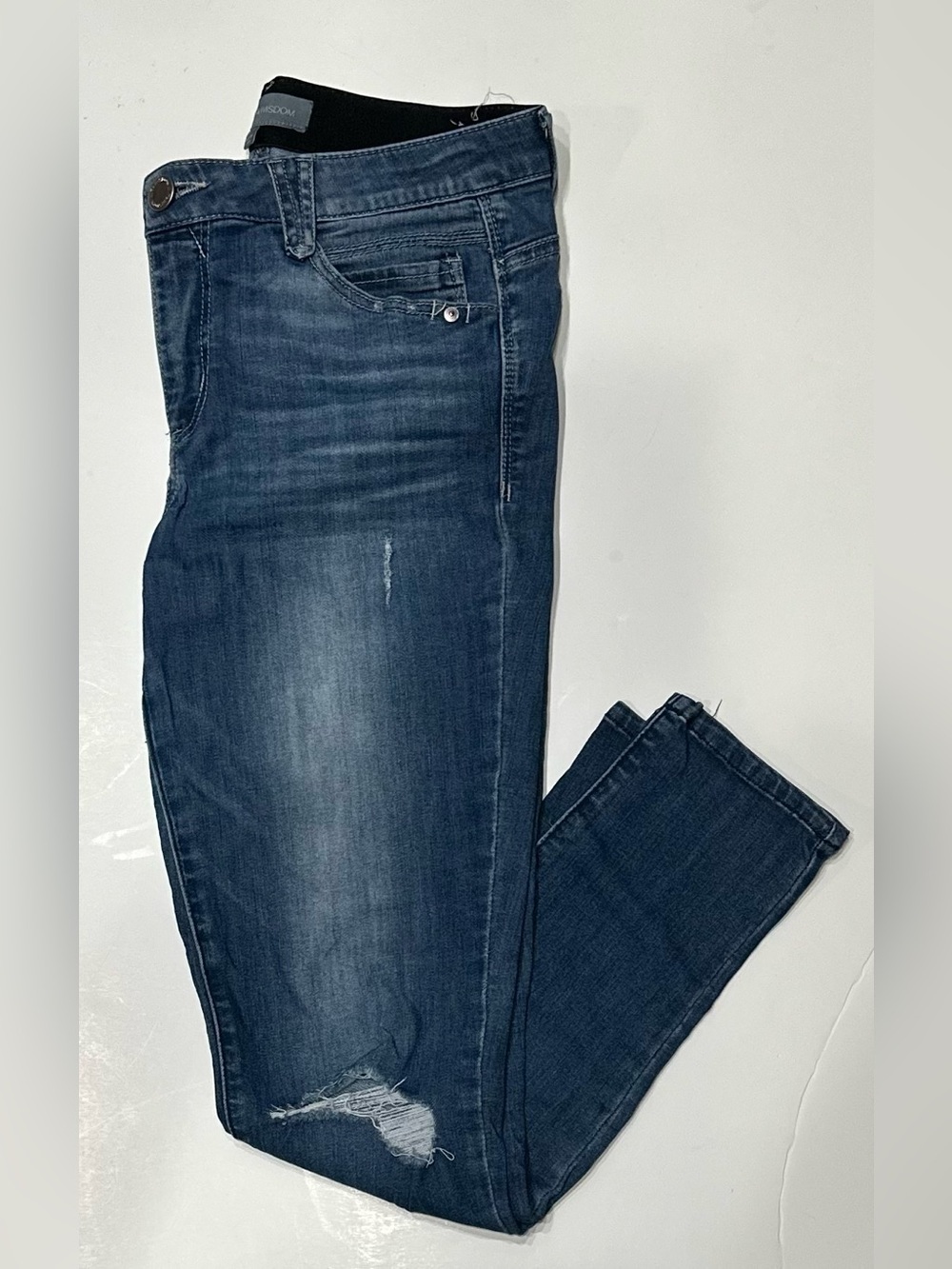 Wit & Wisdom Ab-solution Skinny Jeans Medium Wash Stretch Denim Womens Size 6 - Picture 6 of 11